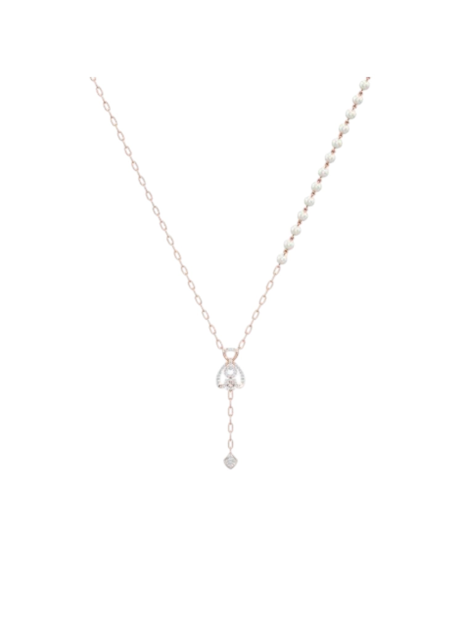 925 Sterling Silver Stylish Design CZ Stones Pendant With Chain For Women By Kesardeep